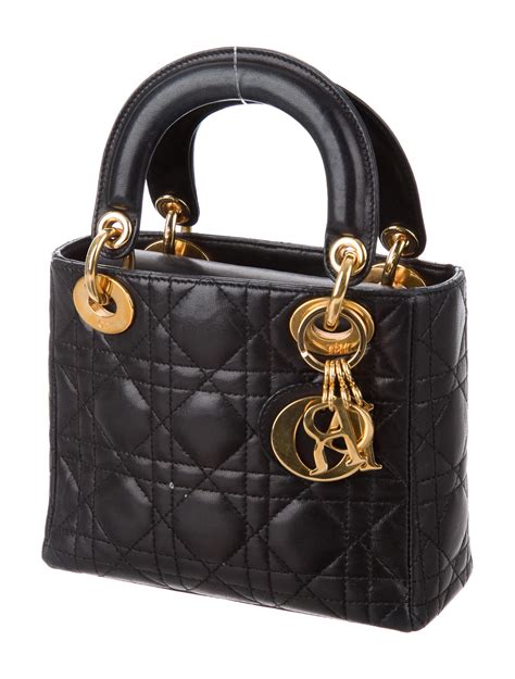 black miss dior bag|small lady Dior bag.